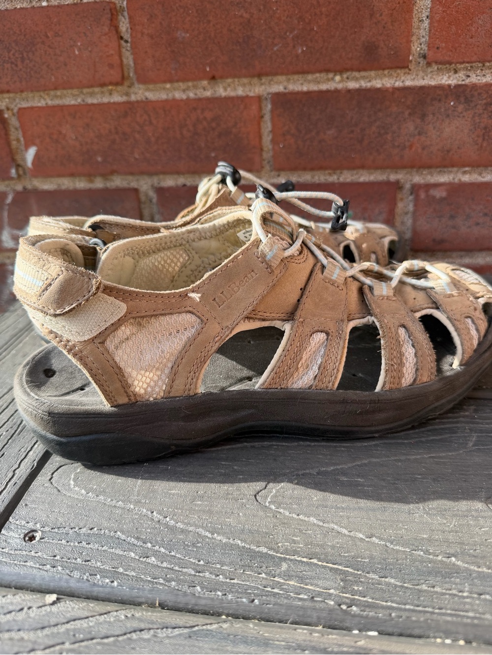 L.L. Bean Sport River Hiking Sandals Outdoor Water Trail Shoes Comfort Size 9 - Picture 9 of 15